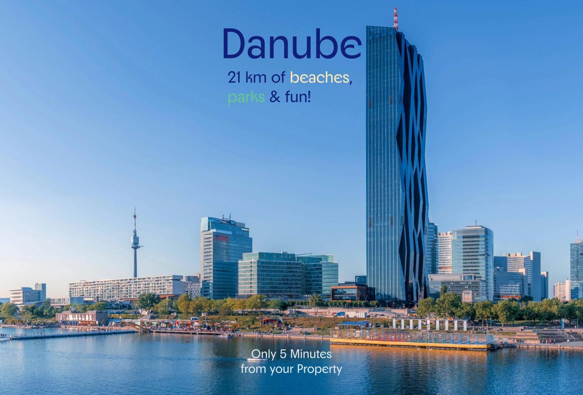 Homelike 2Br Apt. @Millenium Tower/Danube River Viyana Dış mekan fotoğraf